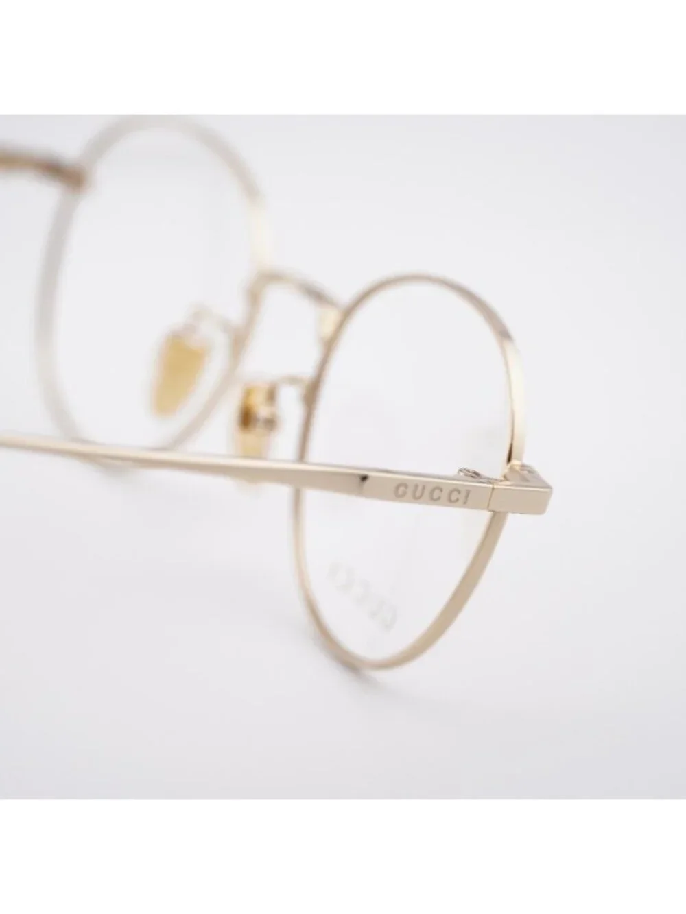 Gucci GG2004OA 002 Eyeglasses Gold 50mm Round Frame
